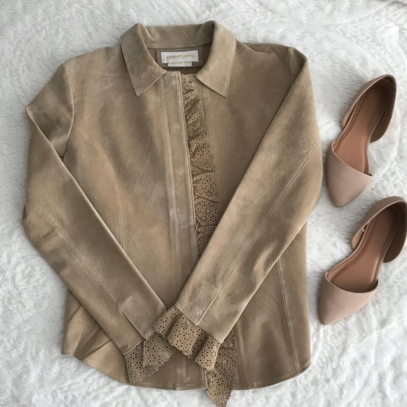 margaret godfrey Jackets & Blazers - Margaret Godfrey Suede Leather Jacket